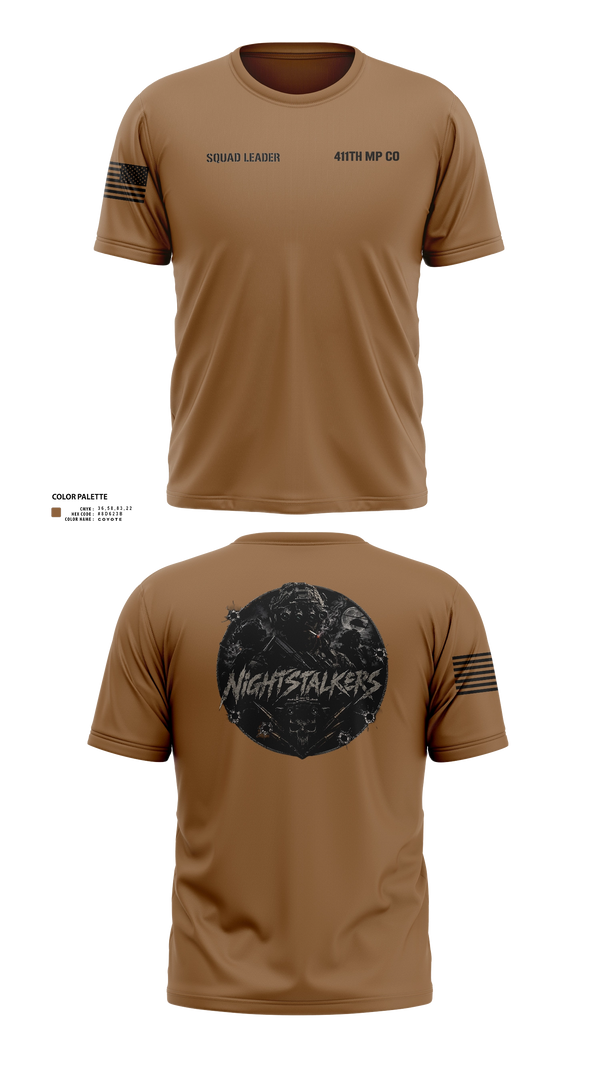 Old School Cotton Feel Shirt, 411TH MP CO, Army, Teamtime, Team time, sublimation, custom sports apparel, team uniforms, spirit wear, spiritwear, sports uniforms, custom shirts, team store, custom team store, fundraiser sports, apparel fundraiser