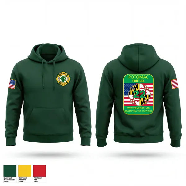 Hoodie, Potomac Fire Company #2, Fire Department, Teamtime, Team time, sublimation, custom sports apparel, team uniforms, spirit wear, spiritwear, sports uniforms, custom shirts, team store, custom team store, fundraiser sports, apparel fundraiser
