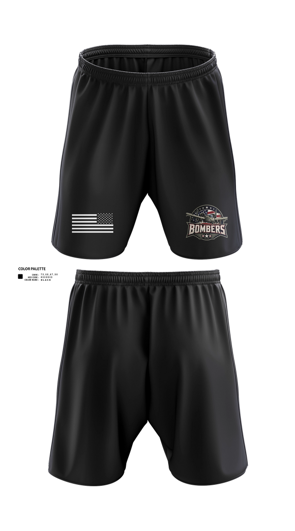 Athletic Shorts With Pockets, Bombers, Baseball, Teamtime, Team time, sublimation, custom sports apparel, team uniforms, spirit wear, spiritwear, sports uniforms, custom shirts, team store, custom team store, fundraiser sports, apparel fundraiser