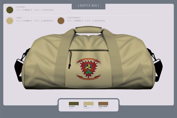 Duffle Bag, 3d Combat Engineer Battalion, , Teamtime, Team time, sublimation, custom sports apparel, team uniforms, spirit wear, spiritwear, sports uniforms, custom shirts, team store, custom team store, fundraiser sports, apparel fundraiser