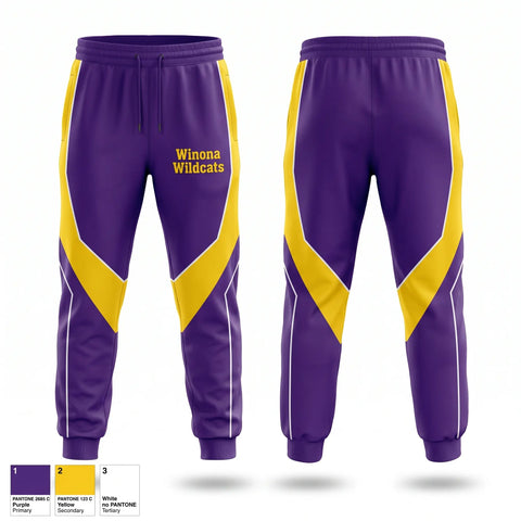 Sweatpants, Winona Wildcats, Baseball, Teamtime, Team time, sublimation, custom sports apparel, team uniforms, spirit wear, spiritwear, sports uniforms, custom shirts, team store, custom team store, fundraiser sports, apparel fundraiser