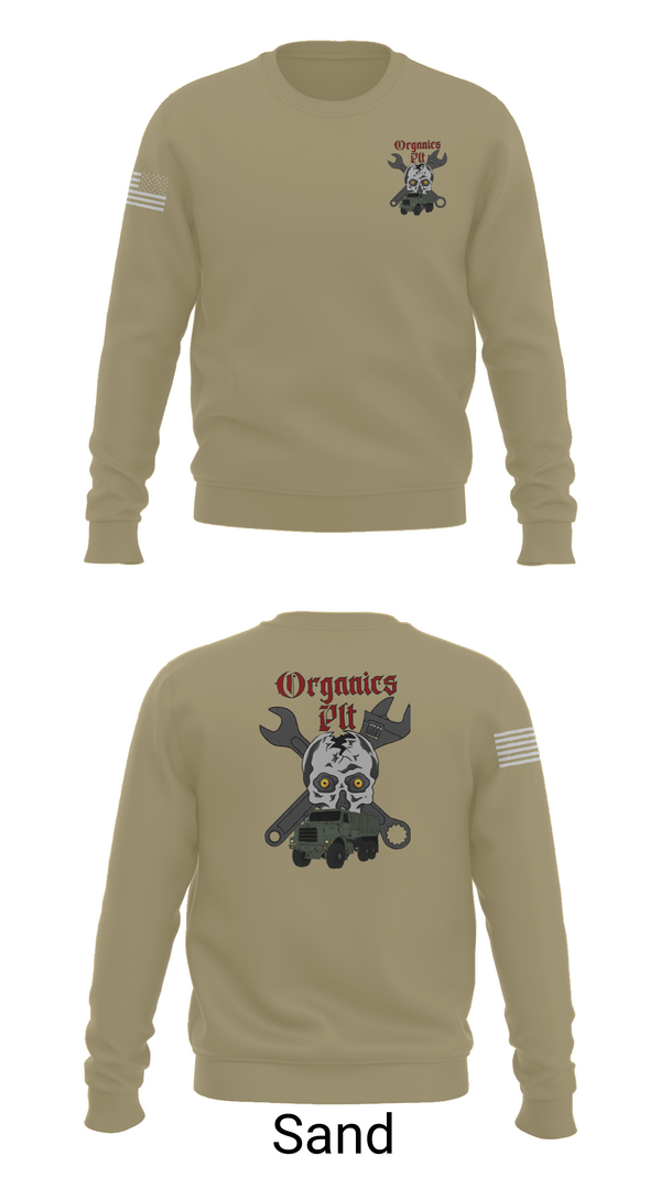 Crew Neck Sweatshirt, Organics plt, Marines, Teamtime, Team time, sublimation, custom sports apparel, team uniforms, spirit wear, spiritwear, sports uniforms, custom shirts, team store, custom team store, fundraiser sports, apparel fundraiser