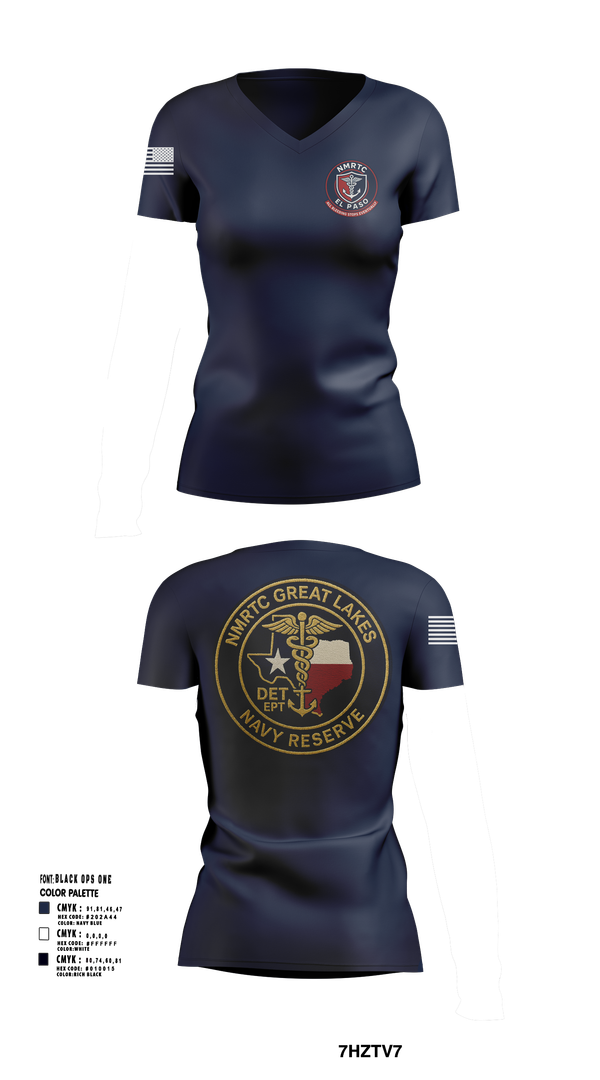 Womens Short Sleeve Vneck Shirt, NMRTC El Paso, , Teamtime, Team time, sublimation, custom sports apparel, team uniforms, spirit wear, spiritwear, sports uniforms, custom shirts, team store, custom team store, fundraiser sports, apparel fundraiser