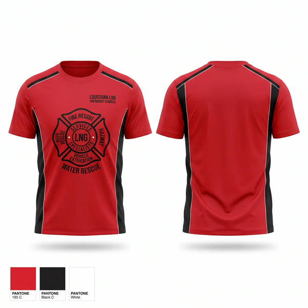 Short Sleeve Performance Shirt, LOUISIANA LNG EMERGENCY SERVICES, , Teamtime, Team time, sublimation, custom sports apparel, team uniforms, spirit wear, spiritwear, sports uniforms, custom shirts, team store, custom team store, fundraiser sports, apparel fundraiser