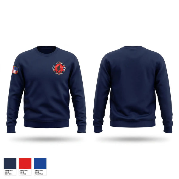 Crew Neck Sweatshirt, Riggins City Fire Department, Fire Department, Teamtime, Team time, sublimation, custom sports apparel, team uniforms, spirit wear, spiritwear, sports uniforms, custom shirts, team store, custom team store, fundraiser sports, apparel fundraiser