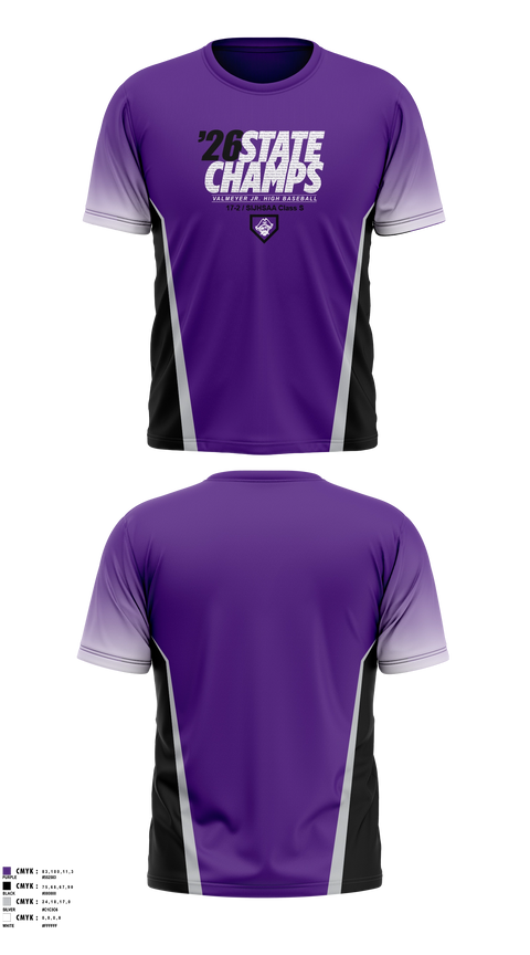 Short Sleeve Performance Shirt, Valmeyer Pirates Jr. High Baseball, Baseball, Teamtime, Team time, sublimation, custom sports apparel, team uniforms, spirit wear, spiritwear, sports uniforms, custom shirts, team store, custom team store, fundraiser sports, apparel fundraiser