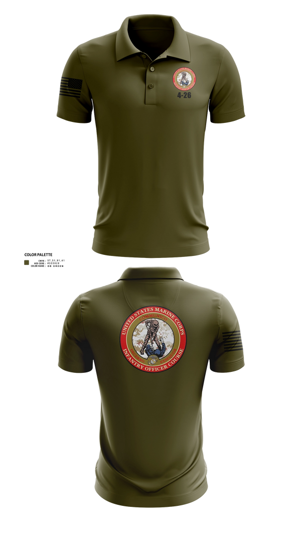 Short Sleeve Performance Polo, IOC 4-26, Marines, Teamtime, Team time, sublimation, custom sports apparel, team uniforms, spirit wear, spiritwear, sports uniforms, custom shirts, team store, custom team store, fundraiser sports, apparel fundraiser