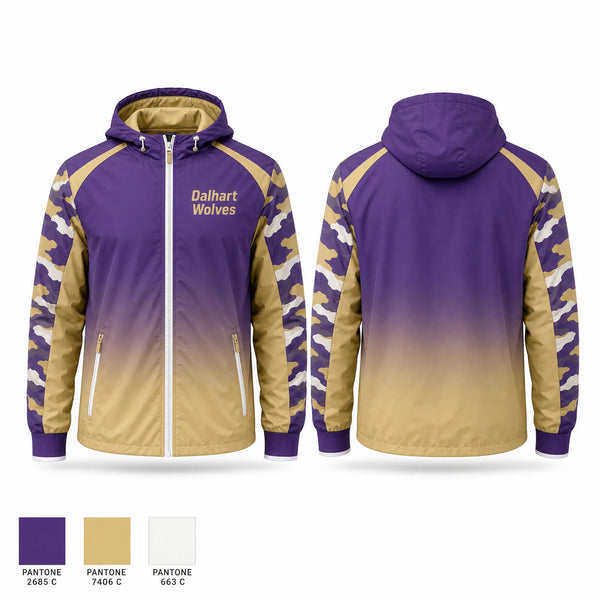 Windbreaker, Dalhart Wolves, Baseball, Teamtime, Team time, sublimation, custom sports apparel, team uniforms, spirit wear, spiritwear, sports uniforms, custom shirts, team store, custom team store, fundraiser sports, apparel fundraiser
