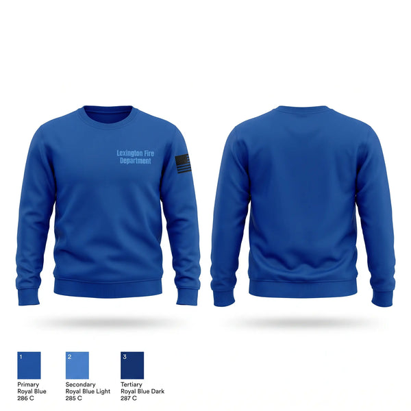 Crew Neck Sweatshirt, Lexington Fire Department, Fire Department, Teamtime, Team time, sublimation, custom sports apparel, team uniforms, spirit wear, spiritwear, sports uniforms, custom shirts, team store, custom team store, fundraiser sports, apparel fundraiser