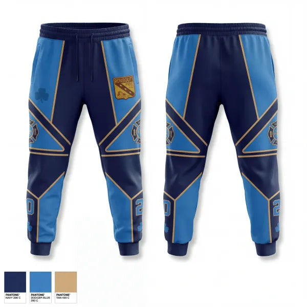 Sweatpants, Rombout Fire Company, Fire Department, Teamtime, Team time, sublimation, custom sports apparel, team uniforms, spirit wear, spiritwear, sports uniforms, custom shirts, team store, custom team store, fundraiser sports, apparel fundraiser