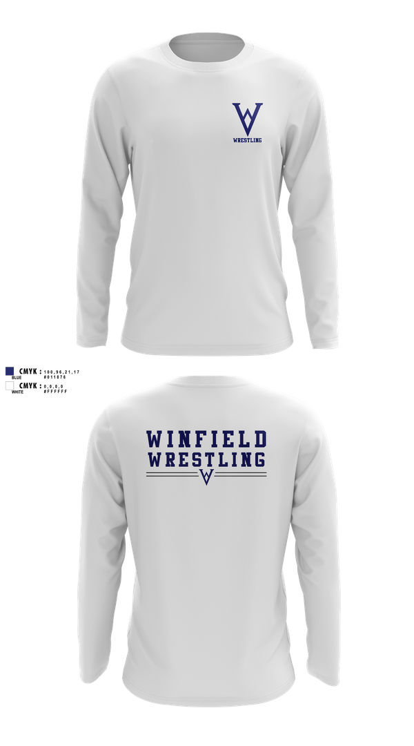 Long Sleeve Performance Shirt, Winfield Youth Wrestling Club, Wrestling, Teamtime, Team time, sublimation, custom sports apparel, team uniforms, spirit wear, spiritwear, sports uniforms, custom shirts, team store, custom team store, fundraiser sports, apparel fundraiser
