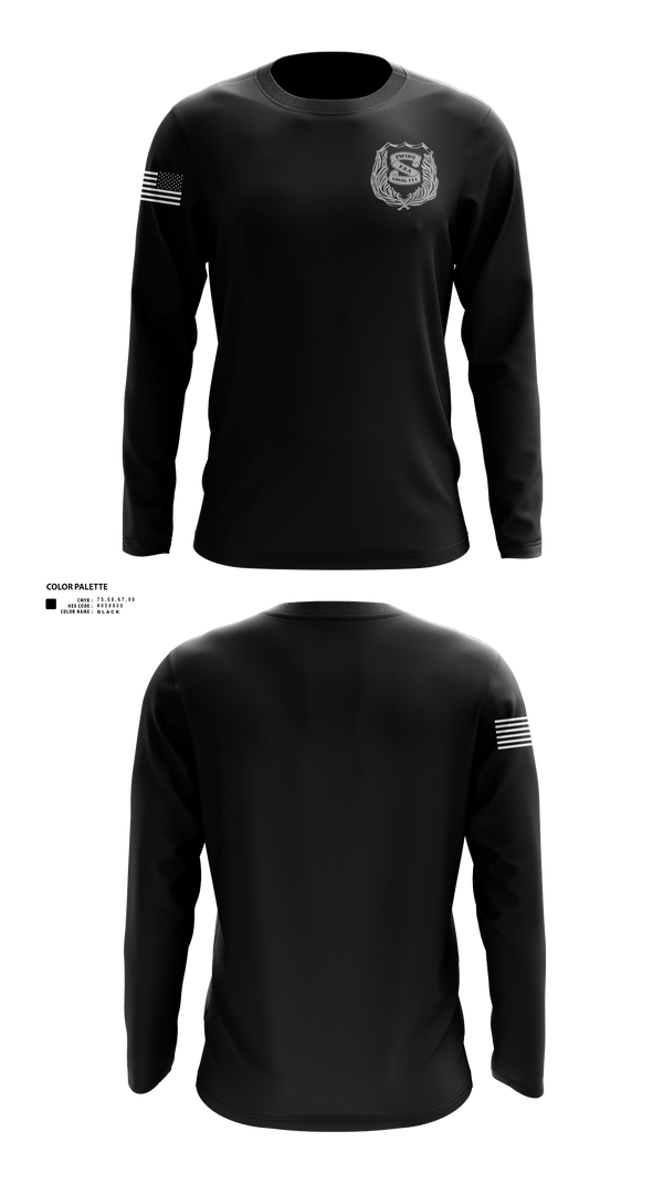 Long Sleeve Performance Shirt, Ewing PBA Local 111, Police, Teamtime, Team time, sublimation, custom sports apparel, team uniforms, spirit wear, spiritwear, sports uniforms, custom shirts, team store, custom team store, fundraiser sports, apparel fundraiser