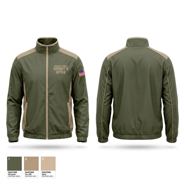 Windbreaker, Comanche County Sheriffs Office, Police, Teamtime, Team time, sublimation, custom sports apparel, team uniforms, spirit wear, spiritwear, sports uniforms, custom shirts, team store, custom team store, fundraiser sports, apparel fundraiser