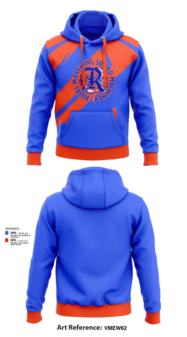 Hoodie, Royal High School Band, Spirit Store, Teamtime, Team time, sublimation, custom sports apparel, team uniforms, spirit wear, spiritwear, sports uniforms, custom shirts, team store, custom team store, fundraiser sports, apparel fundraiser