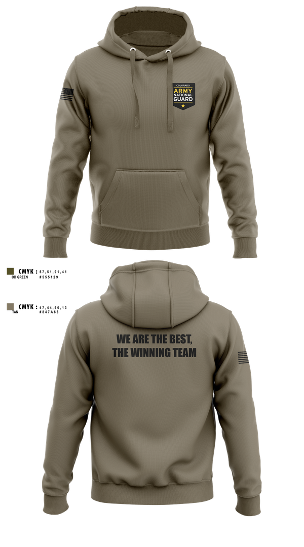 Hoodie, Recruiting and Retention Battalion, National Guard, Teamtime, Team time, sublimation, custom sports apparel, team uniforms, spirit wear, spiritwear, sports uniforms, custom shirts, team store, custom team store, fundraiser sports, apparel fundraiser