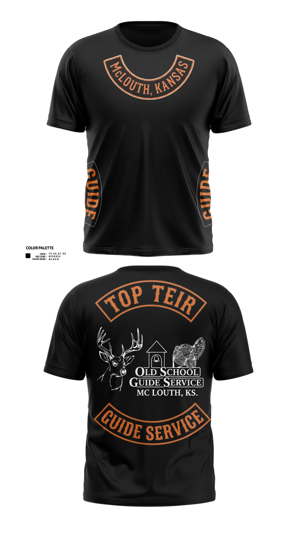 Old School Cotton Feel Shirt, Old School Guide Service, , Teamtime, Team time, sublimation, custom sports apparel, team uniforms, spirit wear, spiritwear, sports uniforms, custom shirts, team store, custom team store, fundraiser sports, apparel fundraiser