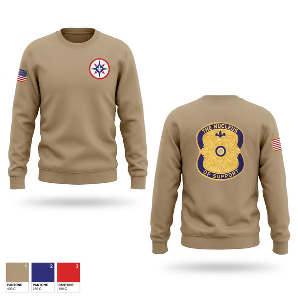 Crew Neck Sweatshirt, 395th CSSB, Army, Teamtime, Team time, sublimation, custom sports apparel, team uniforms, spirit wear, spiritwear, sports uniforms, custom shirts, team store, custom team store, fundraiser sports, apparel fundraiser