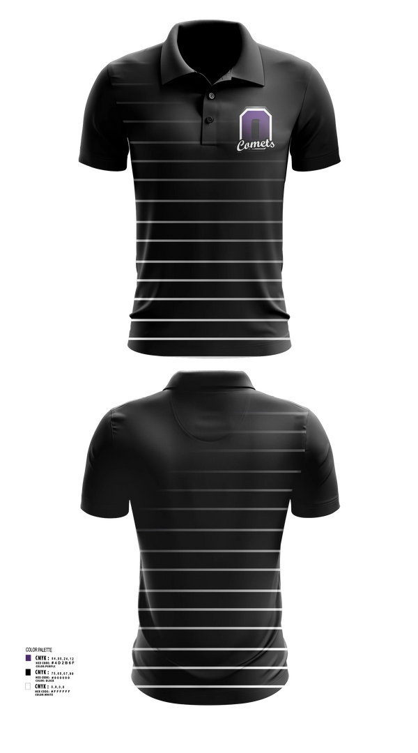 Short Sleeve Performance Polo, Oakwood Comets, , Teamtime, Team time, sublimation, custom sports apparel, team uniforms, spirit wear, spiritwear, sports uniforms, custom shirts, team store, custom team store, fundraiser sports, apparel fundraiser