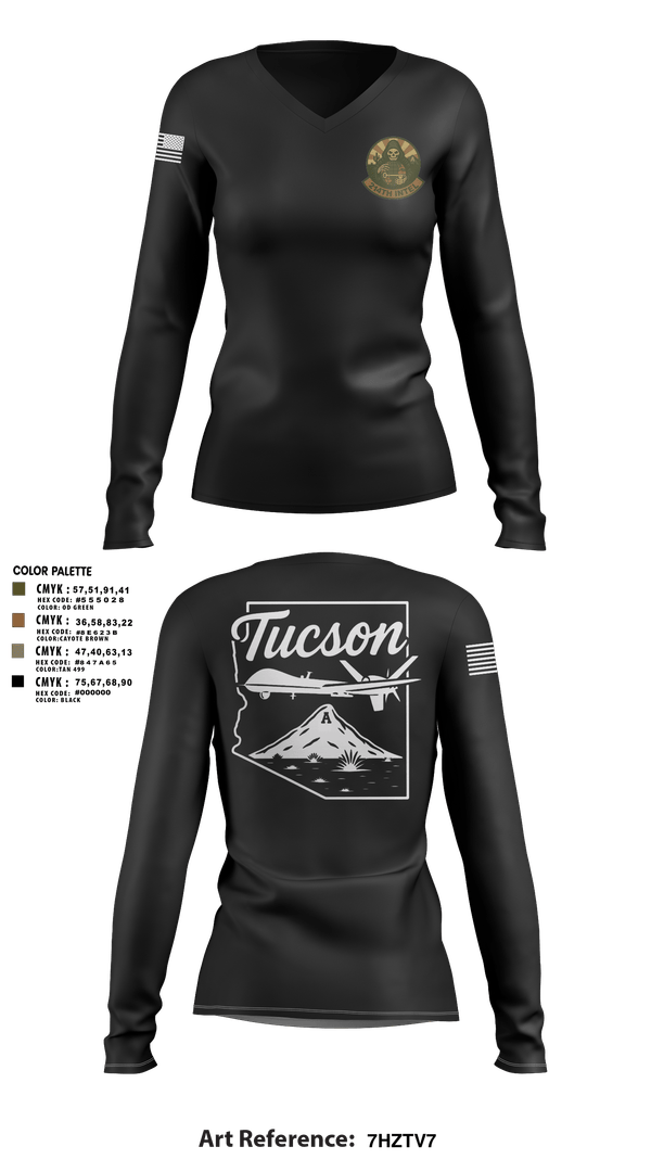 Womens Long Sleeve Vneck Shirt, 214 Intel, Air Force, Teamtime, Team time, sublimation, custom sports apparel, team uniforms, spirit wear, spiritwear, sports uniforms, custom shirts, team store, custom team store, fundraiser sports, apparel fundraiser