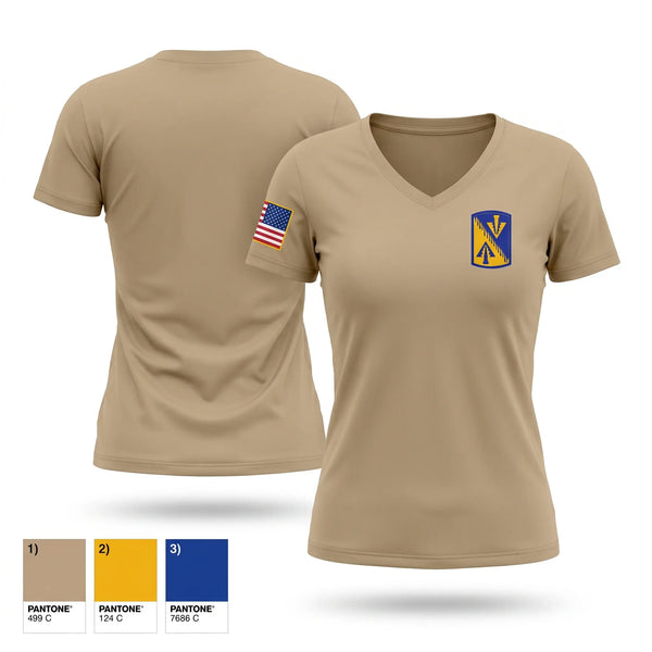 Womens Short Sleeve Vneck Shirt, 1-222nd Aviation Regiment, Army, Teamtime, Team time, sublimation, custom sports apparel, team uniforms, spirit wear, spiritwear, sports uniforms, custom shirts, team store, custom team store, fundraiser sports, apparel fundraiser