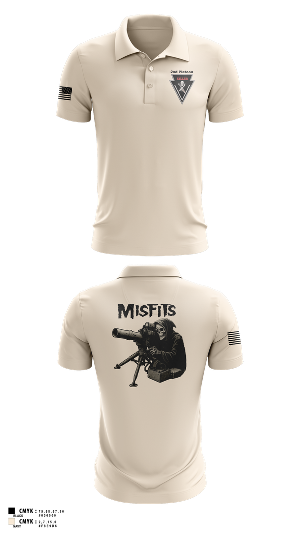 Short Sleeve Performance Polo, 2/11 killer troop, Army, Teamtime, Team time, sublimation, custom sports apparel, team uniforms, spirit wear, spiritwear, sports uniforms, custom shirts, team store, custom team store, fundraiser sports, apparel fundraiser