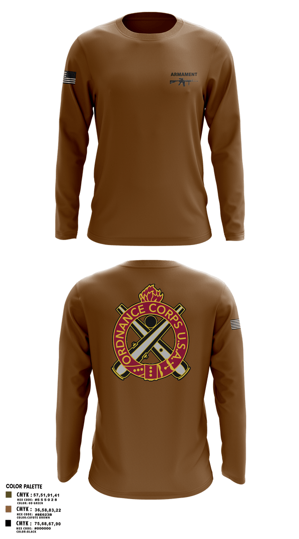 Long Sleeve Performance Shirt, Armament, Army, Teamtime, Team time, sublimation, custom sports apparel, team uniforms, spirit wear, spiritwear, sports uniforms, custom shirts, team store, custom team store, fundraiser sports, apparel fundraiser