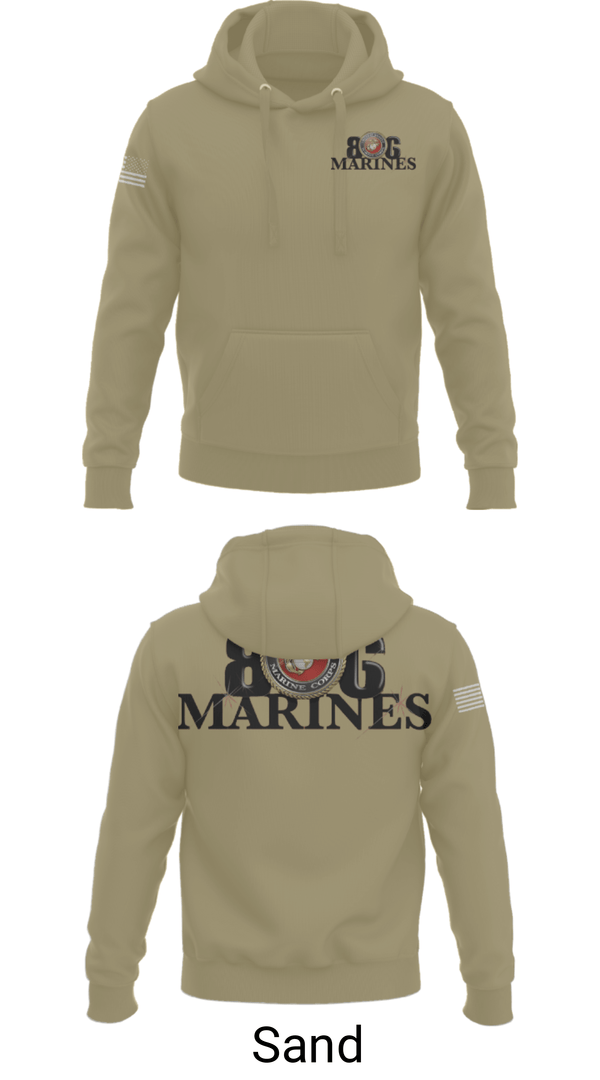 Hoodie, 806 Marines, Marines, Teamtime, Team time, sublimation, custom sports apparel, team uniforms, spirit wear, spiritwear, sports uniforms, custom shirts, team store, custom team store, fundraiser sports, apparel fundraiser