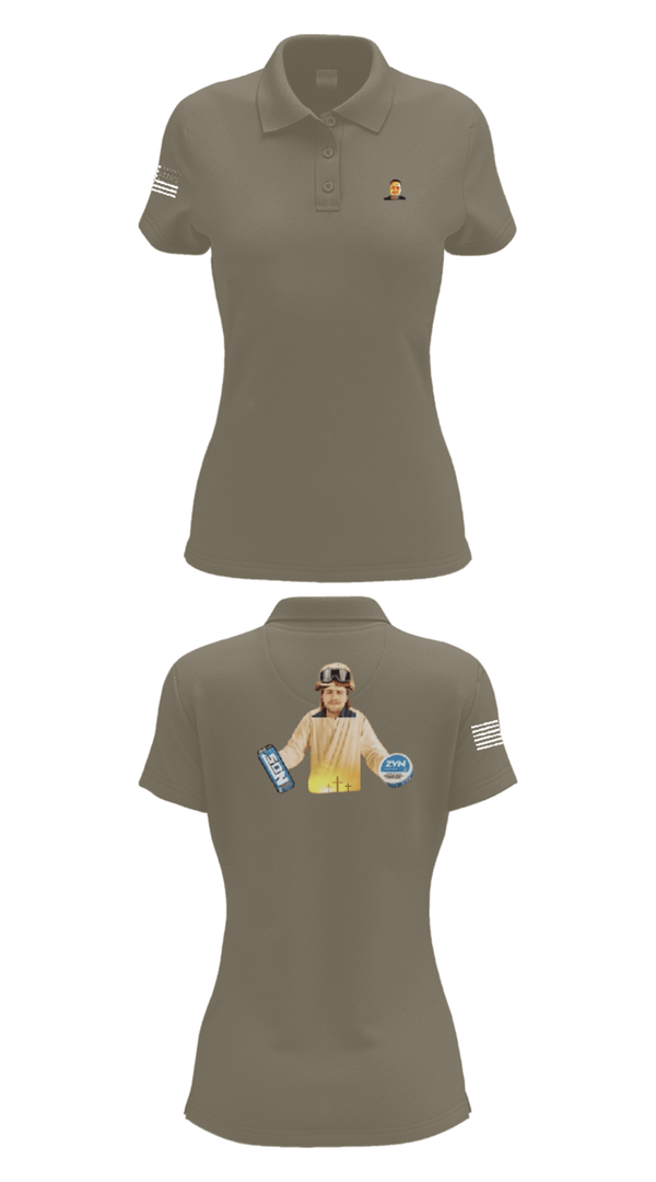 Women's Short Sleeve Performance Polo, 1st DSB, Marines, Teamtime, Team time, sublimation, custom sports apparel, team uniforms, spirit wear, spiritwear, sports uniforms, custom shirts, team store, custom team store, fundraiser sports, apparel fundraiser