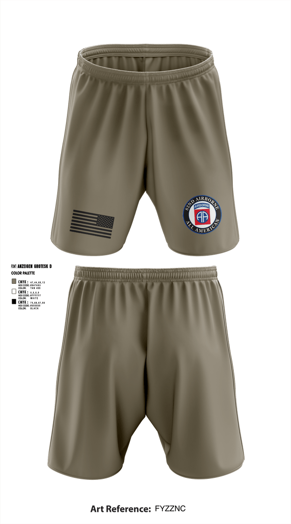 Athletic Shorts With Pockets, 82nd Airborne Division, Army, Teamtime, Team time, sublimation, custom sports apparel, team uniforms, spirit wear, spiritwear, sports uniforms, custom shirts, team store, custom team store, fundraiser sports, apparel fundraiser