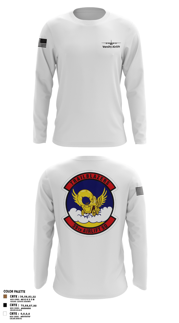 Long Sleeve Performance Shirt, 39th AS, Air Force, Teamtime, Team time, sublimation, custom sports apparel, team uniforms, spirit wear, spiritwear, sports uniforms, custom shirts, team store, custom team store, fundraiser sports, apparel fundraiser