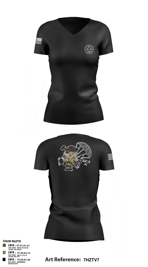 Women's Short Sleeve Performance Polo, 3rd Platoon, CCo, 1-508th PIR, , Teamtime, Team time, sublimation, custom sports apparel, team uniforms, spirit wear, spiritwear, sports uniforms, custom shirts, team store, custom team store, fundraiser sports, apparel fundraiser