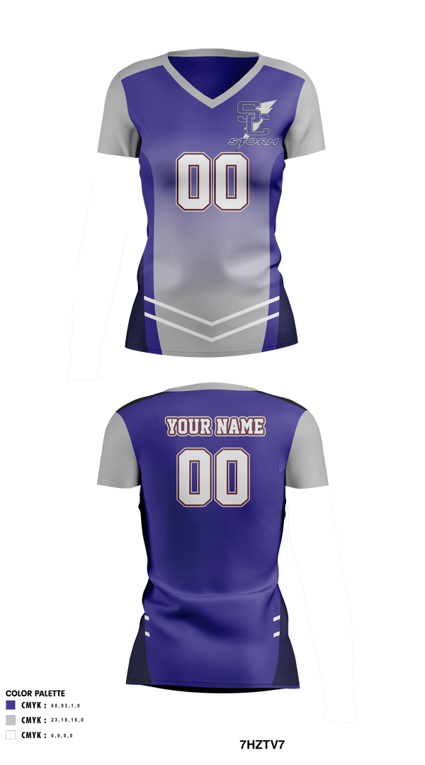 Women's Short Sleeve Vneck Shirt, Stuart W Cramer High School Volleyball, Women's Volleyball, Teamtime, Team time, sublimation, custom sports apparel, team uniforms, spirit wear, spiritwear, sports uniforms, custom shirts, team store, custom team store, fundraiser sports, apparel fundraiser