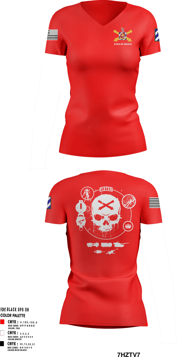 Women's Short Sleeve Vneck Shirt, 1-41 FA, Army, Teamtime, Team time, sublimation, custom sports apparel, team uniforms, spirit wear, spiritwear, sports uniforms, custom shirts, team store, custom team store, fundraiser sports, apparel fundraiser