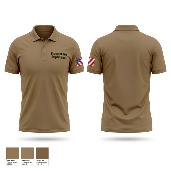 Short Sleeve Performance Polo, Brewster Fire Department, Fire Department, Teamtime, Team time, sublimation, custom sports apparel, team uniforms, spirit wear, spiritwear, sports uniforms, custom shirts, team store, custom team store, fundraiser sports, apparel fundraiser