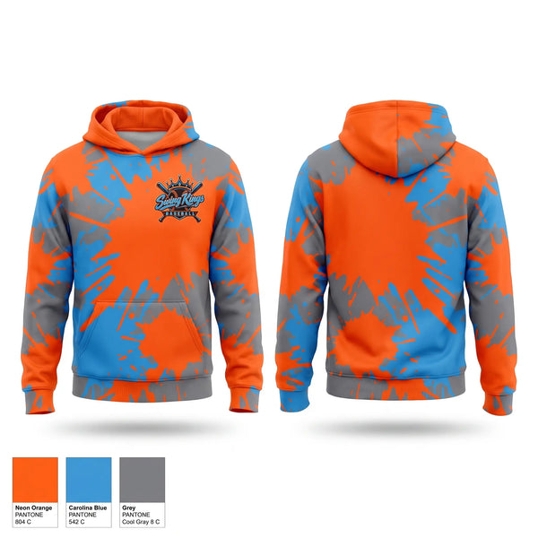 Hoodie, Swing Kings, Baseball, Teamtime, Team time, sublimation, custom sports apparel, team uniforms, spirit wear, spiritwear, sports uniforms, custom shirts, team store, custom team store, fundraiser sports, apparel fundraiser