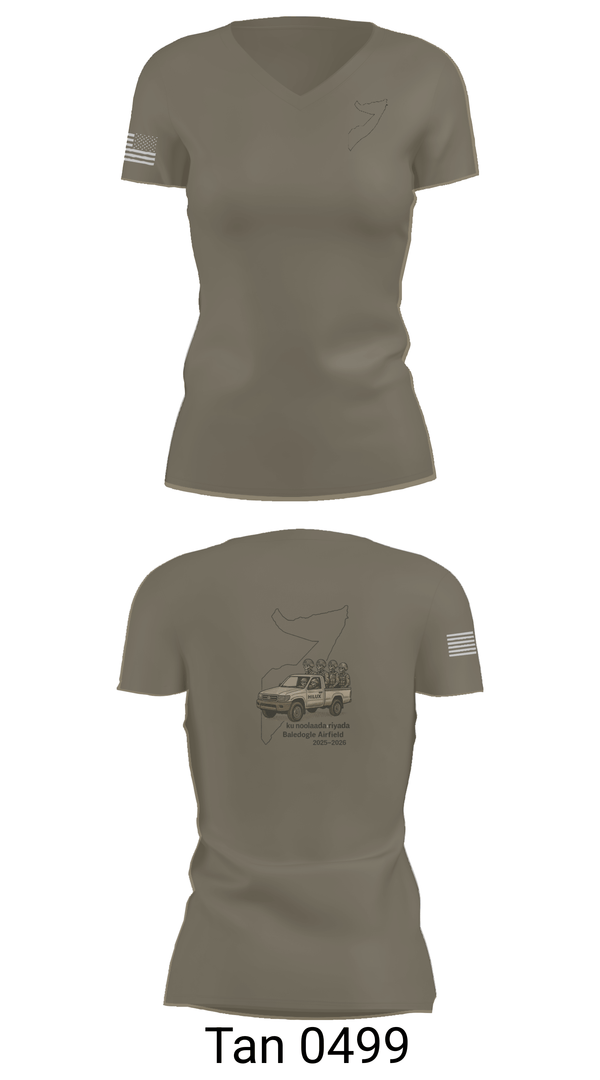Womens Short Sleeve Vneck Shirt, 180th ESC 1st, Army, Teamtime, Team time, sublimation, custom sports apparel, team uniforms, spirit wear, spiritwear, sports uniforms, custom shirts, team store, custom team store, fundraiser sports, apparel fundraiser