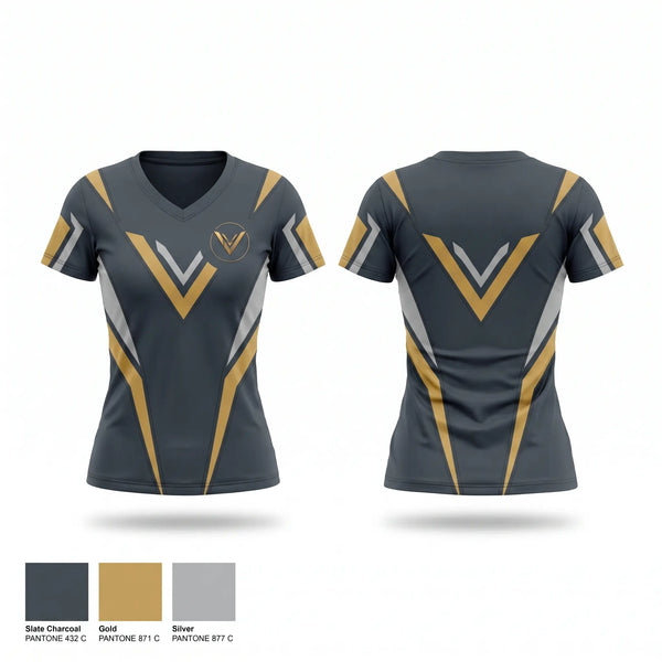 Womens Short Sleeve Vneck Shirt, Vector Athletics, Men's Soccer, Teamtime, Team time, sublimation, custom sports apparel, team uniforms, spirit wear, spiritwear, sports uniforms, custom shirts, team store, custom team store, fundraiser sports, apparel fundraiser