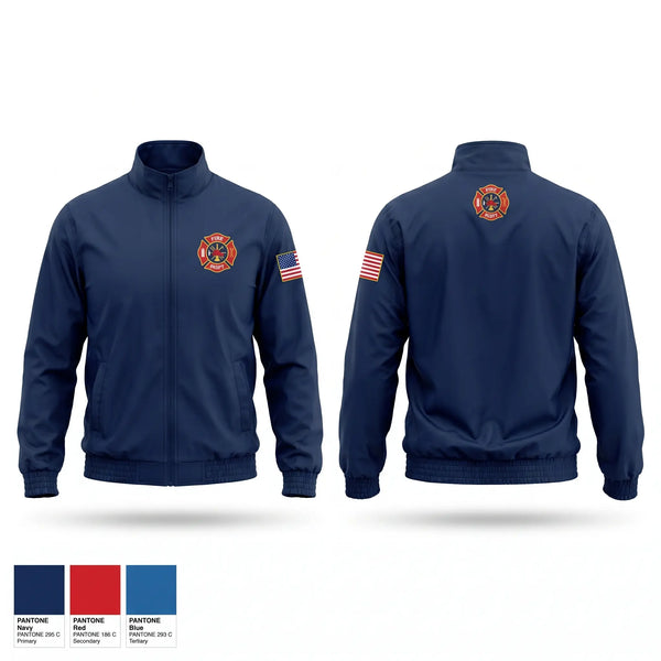 Windbreaker, Lebanon Fire, Fire Department, Teamtime, Team time, sublimation, custom sports apparel, team uniforms, spirit wear, spiritwear, sports uniforms, custom shirts, team store, custom team store, fundraiser sports, apparel fundraiser