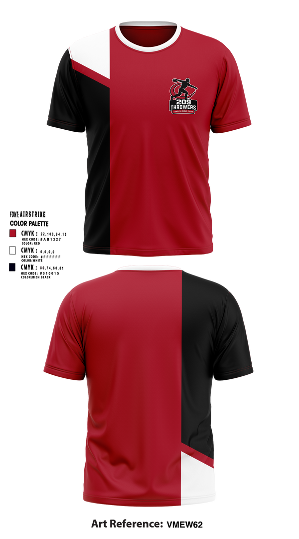 Short Sleeve Performance Shirt, 209Throwers, Track & Field, Teamtime, Team time, sublimation, custom sports apparel, team uniforms, spirit wear, spiritwear, sports uniforms, custom shirts, team store, custom team store, fundraiser sports, apparel fundraiser