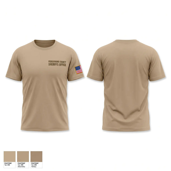 Old School Cotton Feel Shirt, Perquimans County Sheriff's Office, Police, Teamtime, Team time, sublimation, custom sports apparel, team uniforms, spirit wear, spiritwear, sports uniforms, custom shirts, team store, custom team store, fundraiser sports, apparel fundraiser