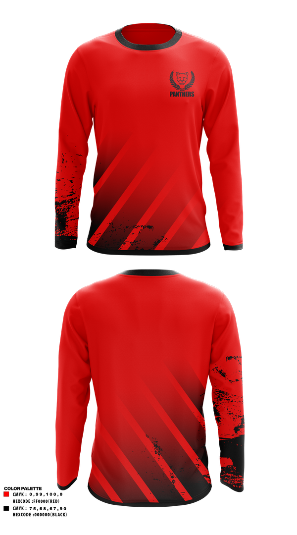 Long Sleeve Performance Shirt, Panthers, Men's Soccer, Teamtime, Team time, sublimation, custom sports apparel, team uniforms, spirit wear, spiritwear, sports uniforms, custom shirts, team store, custom team store, fundraiser sports, apparel fundraiser