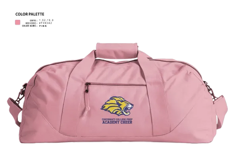 Duffle Bag, Cincinnati College Prep Academy Cheer, Cheer, Teamtime, Team time, sublimation, custom sports apparel, team uniforms, spirit wear, spiritwear, sports uniforms, custom shirts, team store, custom team store, fundraiser sports, apparel fundraiser