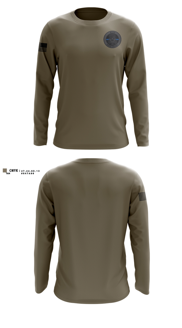 Long Sleeve Performance Shirt, NYPD Auto Crime, Police, Teamtime, Team time, sublimation, custom sports apparel, team uniforms, spirit wear, spiritwear, sports uniforms, custom shirts, team store, custom team store, fundraiser sports, apparel fundraiser