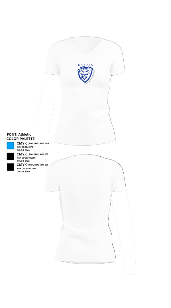 Womens Short Sleeve Vneck Shirt, Dixie Hollins Cross Country, Cross Country, Teamtime, Team time, sublimation, custom sports apparel, team uniforms, spirit wear, spiritwear, sports uniforms, custom shirts, team store, custom team store, fundraiser sports, apparel fundraiser