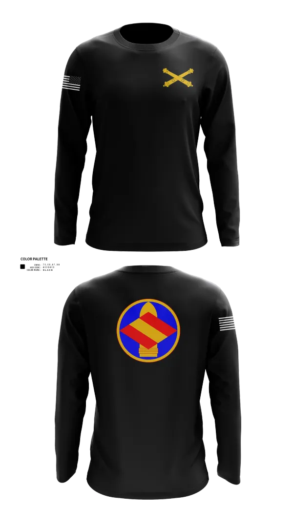 Long Sleeve Performance Shirt, HQ 142 FA BDE, National Guard, Teamtime, Team time, sublimation, custom sports apparel, team uniforms, spirit wear, spiritwear, sports uniforms, custom shirts, team store, custom team store, fundraiser sports, apparel fundraiser