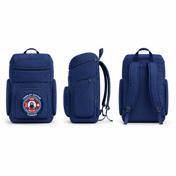 Gear Bag, Jupiter Fire Rescue, Fire Department, Teamtime, Team time, sublimation, custom sports apparel, team uniforms, spirit wear, spiritwear, sports uniforms, custom shirts, team store, custom team store, fundraiser sports, apparel fundraiser