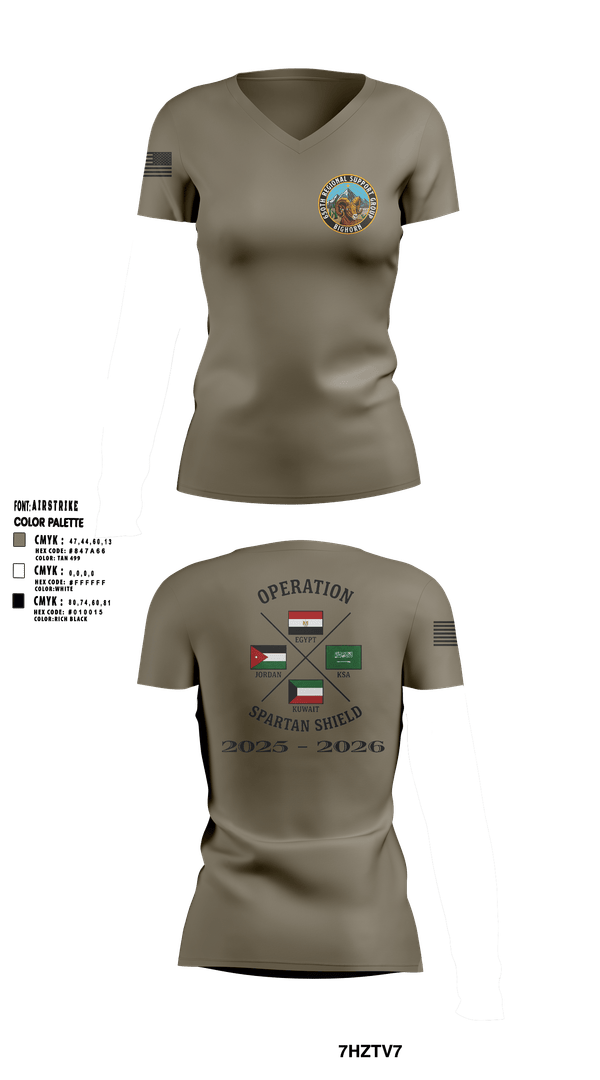 Womens Short Sleeve Vneck Shirt, 650th RSG, Army, Teamtime, Team time, sublimation, custom sports apparel, team uniforms, spirit wear, spiritwear, sports uniforms, custom shirts, team store, custom team store, fundraiser sports, apparel fundraiser