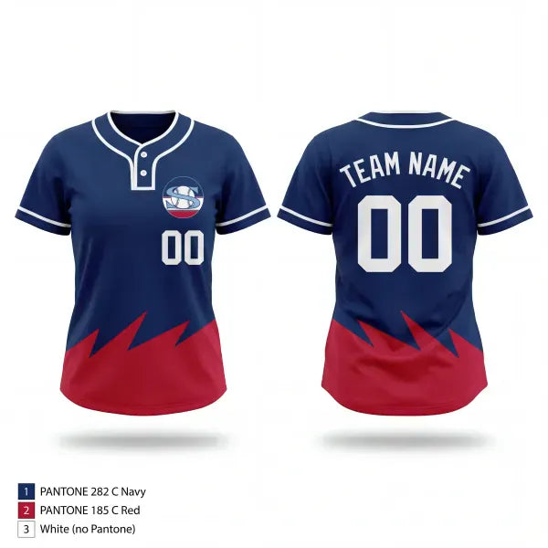 Two Button Softball Jersey, Showtime, Softball, Teamtime, Team time, sublimation, custom sports apparel, team uniforms, spirit wear, spiritwear, sports uniforms, custom shirts, team store, custom team store, fundraiser sports, apparel fundraiser