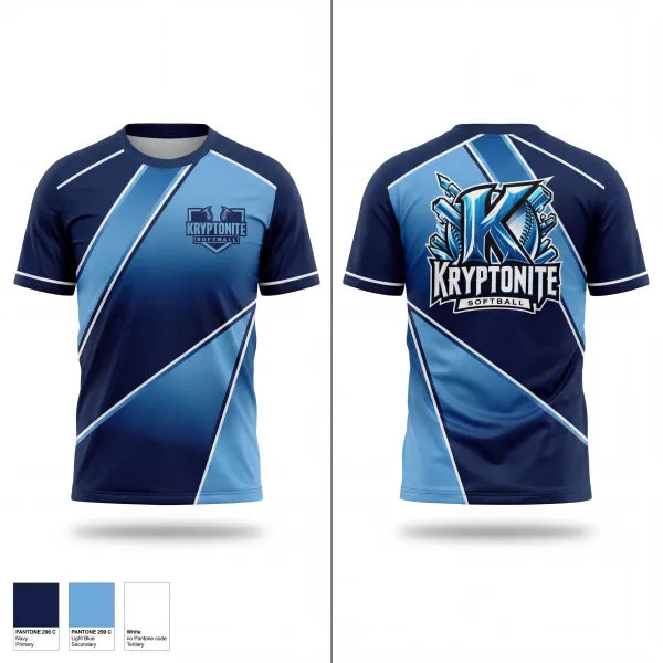 Old School Cotton Feel Shirt, Kryptonite 8U (Burns, TN), Softball, Teamtime, Team time, sublimation, custom sports apparel, team uniforms, spirit wear, spiritwear, sports uniforms, custom shirts, team store, custom team store, fundraiser sports, apparel fundraiser