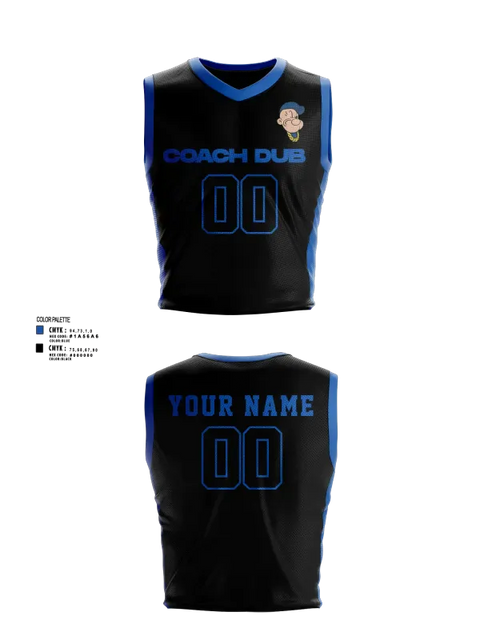 Mens Basketball Jersey, Coach DuB, Men's Basketball, Teamtime, Team time, sublimation, custom sports apparel, team uniforms, spirit wear, spiritwear, sports uniforms, custom shirts, team store, custom team store, fundraiser sports, apparel fundraiser